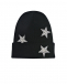 Черная шапка со звездами из страз Regina | Фото 1
