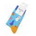 Голубые носки с новогодним принтом Happy Socks | Фото 1
