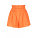 Оранжевые шорты с поясом на резинке 120% Lino | Фото 1