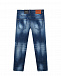 Синие джинсы из потертого денима Dsquared2 | Фото 2