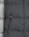 Серая куртка-пуховик со вставкой из шерсти Moncler | Фото 3