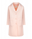 Светло-розовое пальто с накладными карманами