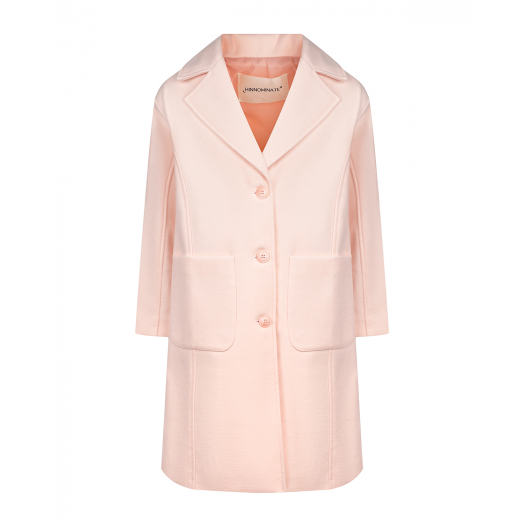 Светло-розовое пальто с накладными карманами Hinnominate | Фото 1