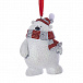Подвеска &quot;Белый мишка в красном шарфе и колпаке&quot; 3 вида в ассортименте Christmas Inspirations | Фото 3