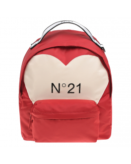 Красный рюкзак с декором &quot;сердце&quot;, 37x28x19 см No. 21 Красный, арт. N21352 N0076 0N405 | Фото 1