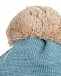 Голубая шапка с бежевым помпоном Marlu | Фото 3