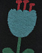 Колготки с узором &quot;синий цветочек&quot; Stella McCartney | Фото 3