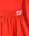Красное платье с поясом Fendi | Фото 3