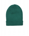 Зеленая шапка с отворотом