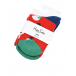 Красные носки с новогодним принтом Happy Socks | Фото 1