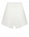 Белые льняные шорты со стразами Forte dei Marmi Couture | Фото 4