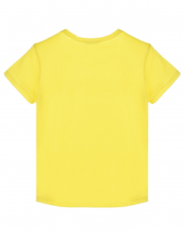 Желтая футболка с серебристым логотипом Givenchy Желтый, арт. H15199 508 | Фото 2
