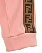 Розовые спортивные брюки с лампасами Fendi | Фото 3