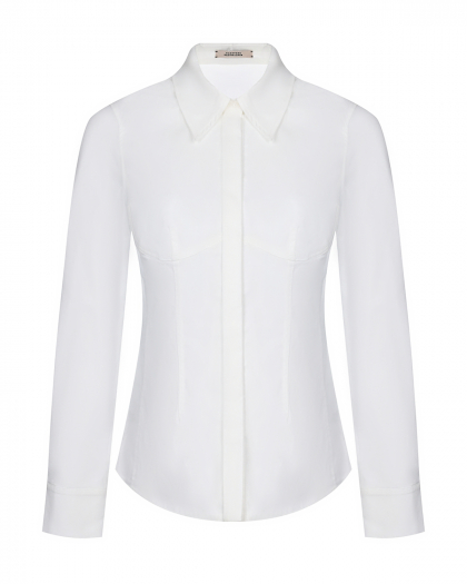 Приталенная блузка, белая Dorothee Schumacher | Фото 1