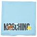 Голубое одеяло с принтом &quot;медвежата&quot;, 71x71 см Moschino | Фото 2