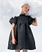 Платье с рукавами-фонариками, темно-серое MIMISOL | Фото 2