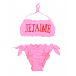 Розовый купальник с надписью &quot;Je taime&quot; Alberta Ferretti | Фото 1