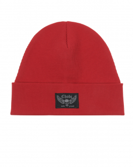 Красная шапка с нашивкой Chobi Красный, арт. SH22115 RED | Фото 1