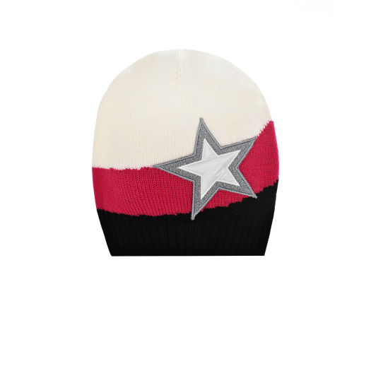 Шерстяная шапка со звездой Moncler | Фото 1