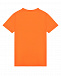 Оранжевая футболка с белым лого No. 21 | Фото 2