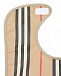 Резиновый слюнявчик в брендовую полоску Burberry | Фото 3