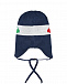 Темно-синяя шапка с декором &quot;машины&quot; Il Trenino | Фото 2