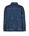 Синяя джинсовая куртка с цветочным принтом Philosophy di Lorenzo Serafini Kids | Фото 2