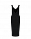 Трикотажное платье миди с V вырезом, черное Pietro Brunelli | Фото 6