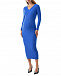 Трикотажное платье миди синего цвета Pietro Brunelli | Фото 5