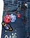 Skinny fit джинсы с аппликациями Monnalisa | Фото 3