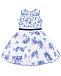 Платье с принтом &quot;голубые цветы&quot; Monnalisa | Фото 2