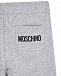 Серые спортивные брюки с принтом на коленях Moschino | Фото 4