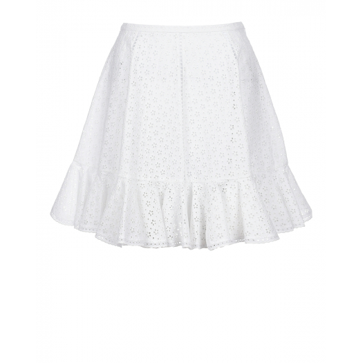 Белая юбка с рюшей Philosophy Di Lorenzo Serafini | Фото 1