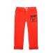Красные брюки с логотипом Moschino | Фото 1