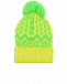 Желтая шапка с зеленым узором Regina | Фото 2