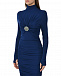 Платье с драпировкой, синее Roberto Cavalli | Фото 7