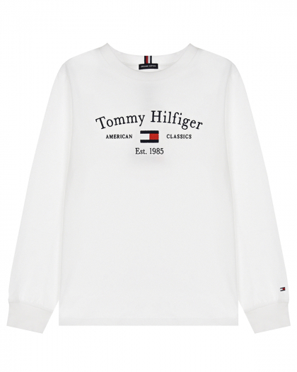 Белая толстовка с логотипом Tommy Hilfiger | Фото 1