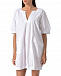 Белое платье-футболка с накладными карманами Deha | Фото 5