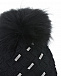 Черная шапка со стразами Joli Bebe | Фото 3