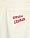Джинсовые шорты с вышитым лого, белые Emporio Armani | Фото 3