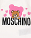 Белый свитшот с принтом &quot;медвежонок&quot; Moschino | Фото 3