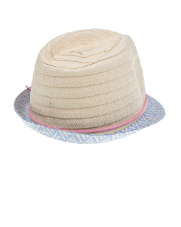 Плетеная шляпа с голубыми полями MaxiMo Бежевый, арт. 03523-915200 2421 | Фото 2