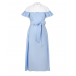 Голубое платье с поясом Vivetta | Фото 1