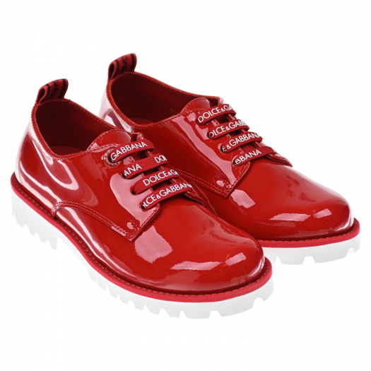 Красные лаковые ботинки Dolce&Gabbana | Фото 1